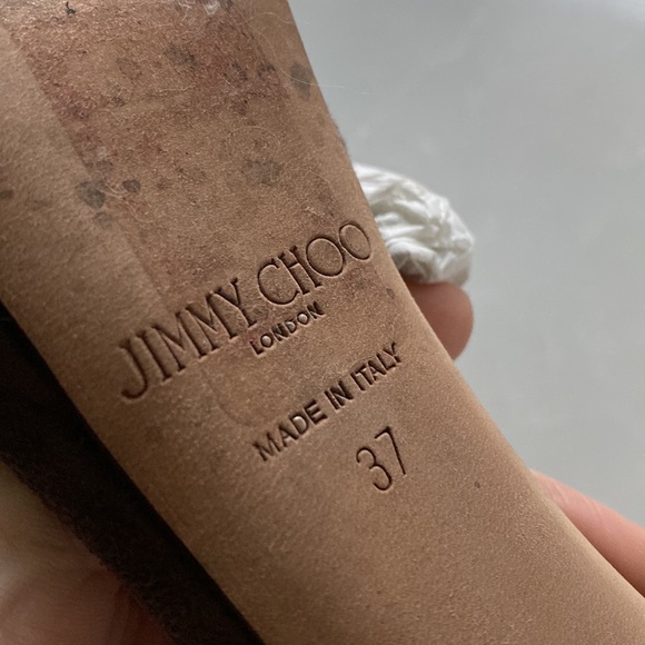 Jimmy Choo Holly Sandal in Brown Suede - Picture 3 of 8